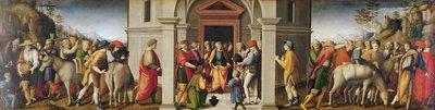 Joseph Receives His Brothers by Francesco Ubertini, Il Bacchiacca